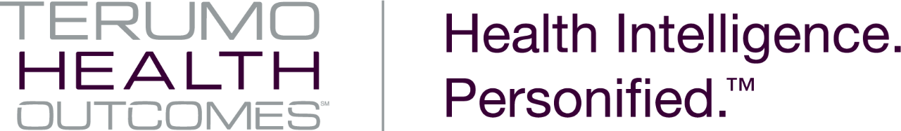 Logo: Terumo Health Outcomes. Health Intelligence. Personified ™ Logo: Terumo Health Outcomes. Health Intelligence. Personified ™